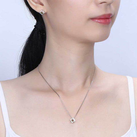 3D-Würfel-Geburtsstein August Peridot Schmuckset 3-teilig Damen Mädchen Geburtstagsgeschenk 3D-Würfel-Geburtsstein August Peridot Schmuckset 3-teilig Damen Mädchen Geburtstagsgeschenk