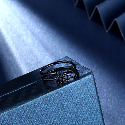 Wassermann Ringe Sternzeichen Schmuck Frauen Mädchen Geburtstagsgeschenke 925 Sterling Silber Wassermann Ringe Sternzeichen Schmuck Frauen Mädchen Geburtstagsgeschenke 925 Sterling Silber