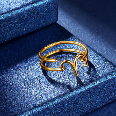 Ariete Anelli Segno zodiacale Gioielli Donne Ragazze Regali di compleanno Argento sterling 925 Ariete Anelli Segno zodiacale Gioielli Donne Ragazze Regali di compleanno Argento sterling 925