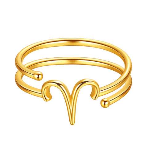 Ariete Anelli Segno zodiacale Gioielli Donne Ragazze Regali di compleanno Argento sterling 925 Ariete Anelli Segno zodiacale Gioielli Donne Ragazze Regali di compleanno Argento sterling 925