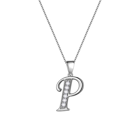 Letter Necklaces Initial Pendant Men Women Name Jewelry 925 Sterling Silver - Aurora Tears Jewelry Letter Necklaces Initial Pendant Men Women Name Jewelry 925 Sterling Silver - Aurora Tears Jewelry