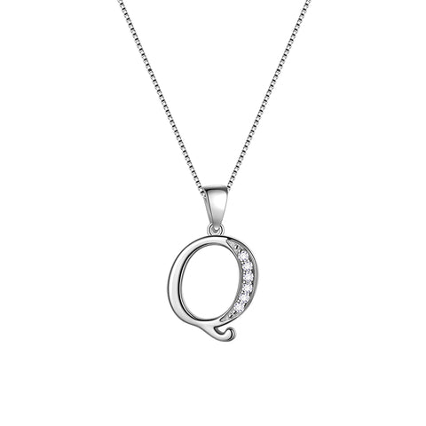 Letter Necklaces Initial Pendant Men Women Name Jewelry 925 Sterling Silver - Aurora Tears Jewelry Letter Necklaces Initial Pendant Men Women Name Jewelry 925 Sterling Silver - Aurora Tears Jewelry