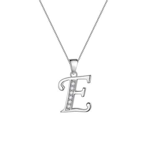 Letter Necklaces Initial Pendant Men Women Name Jewelry 925 Sterling Silver - Aurora Tears Jewelry Letter Necklaces Initial Pendant Men Women Name Jewelry 925 Sterling Silver - Aurora Tears Jewelry