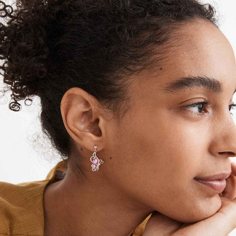 Butterfly Birthstone October Tourmaline Earrings Women Girls Jewelry Birthday Gift Sterling Silver Butterfly Birthstone October Tourmaline Earrings Women Girls Jewelry Birthday Gift Sterling Silver