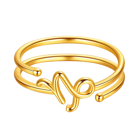 Anéis de Capricórnio, joias do signo do zodíaco, presentes de aniversário para mulheres e meninas, prata esterlina 925 Anéis de Capricórnio, joias do signo do zodíaco, presentes de aniversário para mulheres e meninas, prata esterlina 925