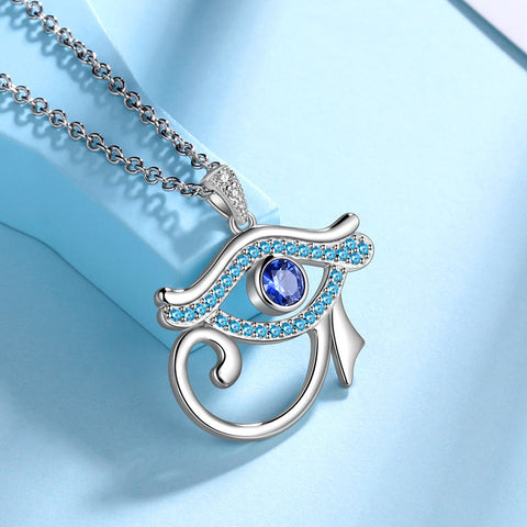 Auge des Horus Halskette Anhänger Herren Damen Schmuck 925 Sterling Silber Auge des Horus Halskette Anhänger Herren Damen Schmuck 925 Sterling Silber