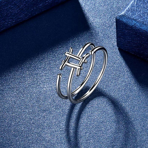 Bagues Gémeaux signe du zodiaque, bijoux pour femmes et filles, cadeaux d'anniversaire en argent Sterling 925 Bagues Gémeaux signe du zodiaque, bijoux pour femmes et filles, cadeaux d'anniversaire en argent Sterling 925