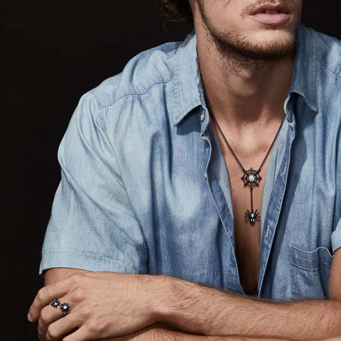 Set di gioielli da donna per Halloween, collana, orecchini, anello, cosplay, regali per feste Set di gioielli da donna per Halloween, collana, orecchini, anello, cosplay, regali per feste