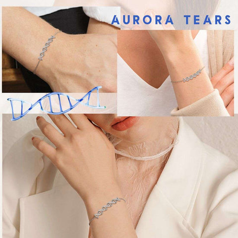 Bracciale Infinity Spiral DNA a doppia elica Gioielli da donna Aurora Tears Bracciale Infinity Spiral DNA a doppia elica Gioielli da donna Aurora Tears
