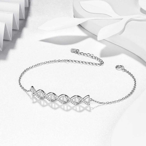 Bracciale Infinity Spiral DNA a doppia elica Gioielli da donna Aurora Tears Bracciale Infinity Spiral DNA a doppia elica Gioielli da donna Aurora Tears