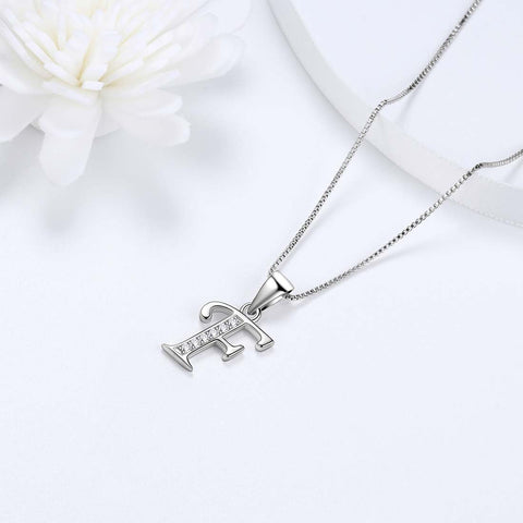 Lettera F Iniziale Collane Ciondolo Donna Uomo Nome Gioielli Regalo Argento 925 Lettera F Iniziale Collane Ciondolo Donna Uomo Nome Gioielli Regalo Argento 925