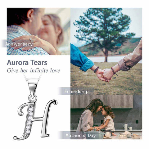 Lettre H initiale colliers pendentif femmes hommes nom bijoux cadeau 925 argent Lettre H initiale colliers pendentif femmes hommes nom bijoux cadeau 925 argent