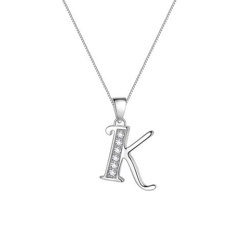Letter Necklaces Initial Pendant Men Women Name Jewelry 925 Sterling Silver Letter Necklaces Initial Pendant Men Women Name Jewelry 925 Sterling Silver