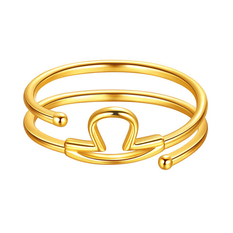 Anelli Bilancia Segno zodiacale Gioielli Donne Ragazze Regali di compleanno Argento sterling 925 Anelli Bilancia Segno zodiacale Gioielli Donne Ragazze Regali di compleanno Argento sterling 925