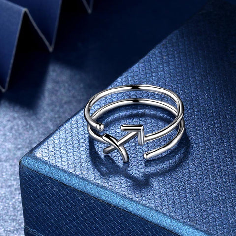 Bagues signe du zodiaque en argent Sterling 925, bijoux pour femmes et filles, cadeaux d'anniversaire Bagues signe du zodiaque en argent Sterling 925, bijoux pour femmes et filles, cadeaux d'anniversaire