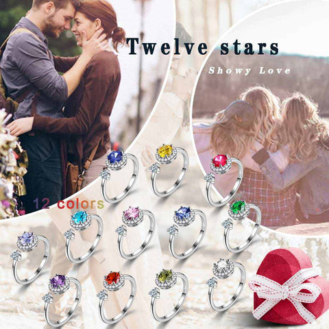 Round Birthstone May Emerald Ring Women Girls Jewelry Birthday Gift Sterling Silver Round Birthstone May Emerald Ring Women Girls Jewelry Birthday Gift Sterling Silver