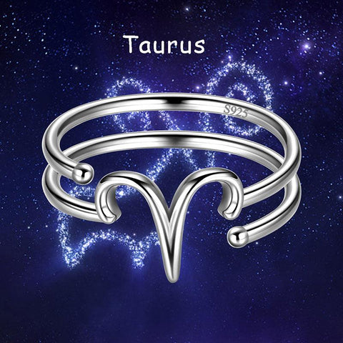 Aries Rings Zodiac Sign Jewelry 925 Sterling Silver - Rings - Aurora Tears Aries Rings Zodiac Sign Jewelry 925 Sterling Silver - Rings - Aurora Tears