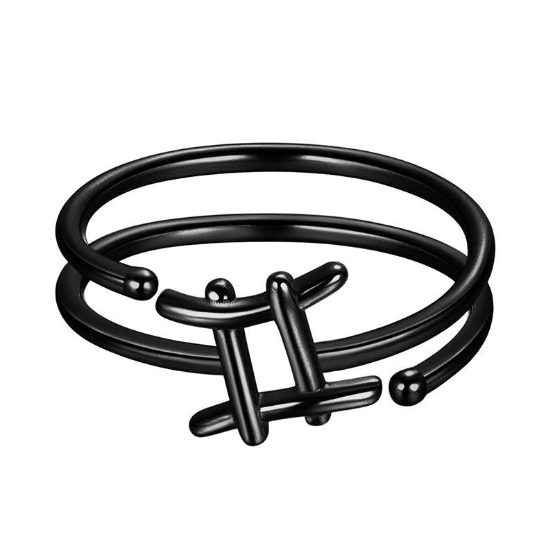 Gemini Rings Zodiac Sign Jewelry 925 Sterling Silver - Rings - Aurora Tears Gemini Rings Zodiac Sign Jewelry 925 Sterling Silver - Rings - Aurora Tears