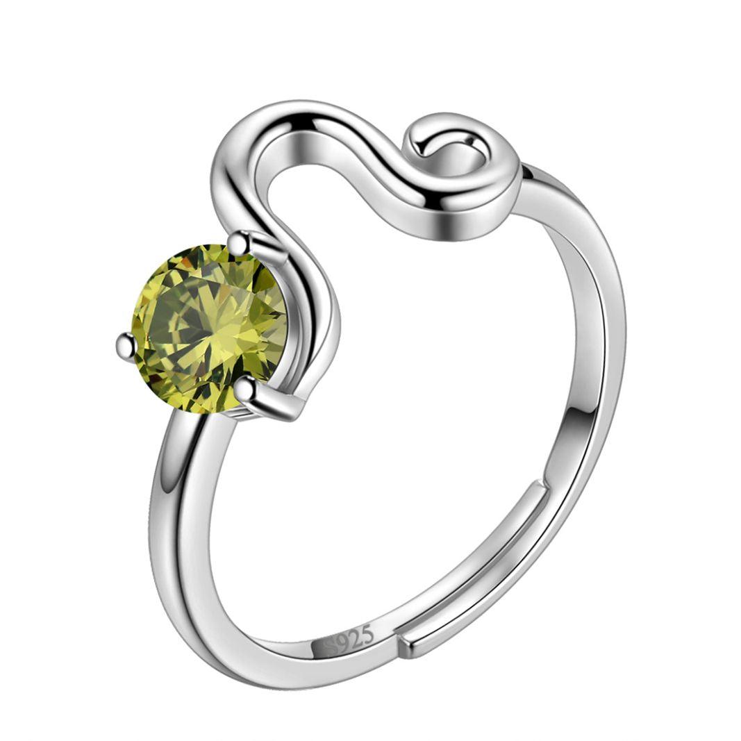 Leo Ring Zodiac August Birthstone Jewelry Women Girls Birthday