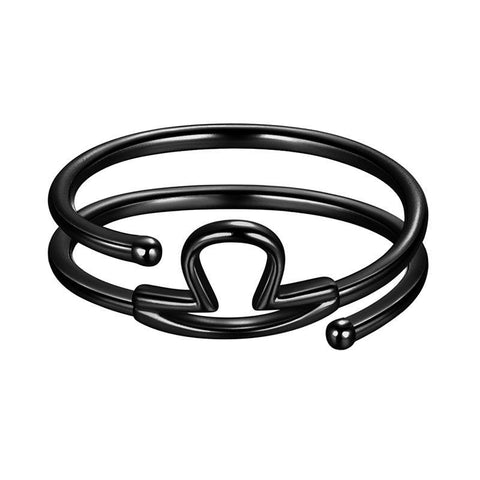 Libra Rings Zodiac Sign Jewelry 925 Sterling Silver - Rings - Aurora Tears Libra Rings Zodiac Sign Jewelry 925 Sterling Silver - Rings - Aurora Tears