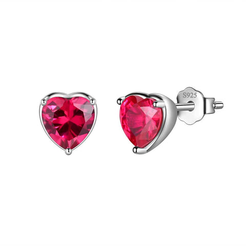 Women Hearts Studs Earring 925 Sterling Silver - Earrings - Aurora Tears Jewelry Women Hearts Studs Earring 925 Sterling Silver - Earrings - Aurora Tears Jewelry