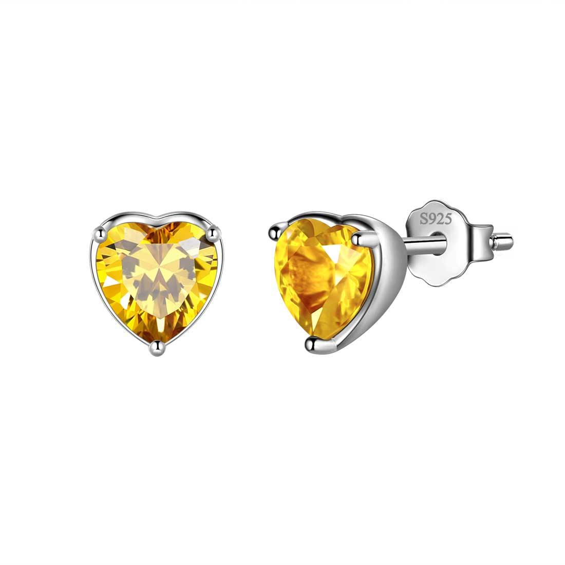 Women Hearts Studs Earring 925 Sterling Silver - Earrings - Aurora Tears Jewelry Women Hearts Studs Earring 925 Sterling Silver - Earrings - Aurora Tears Jewelry
