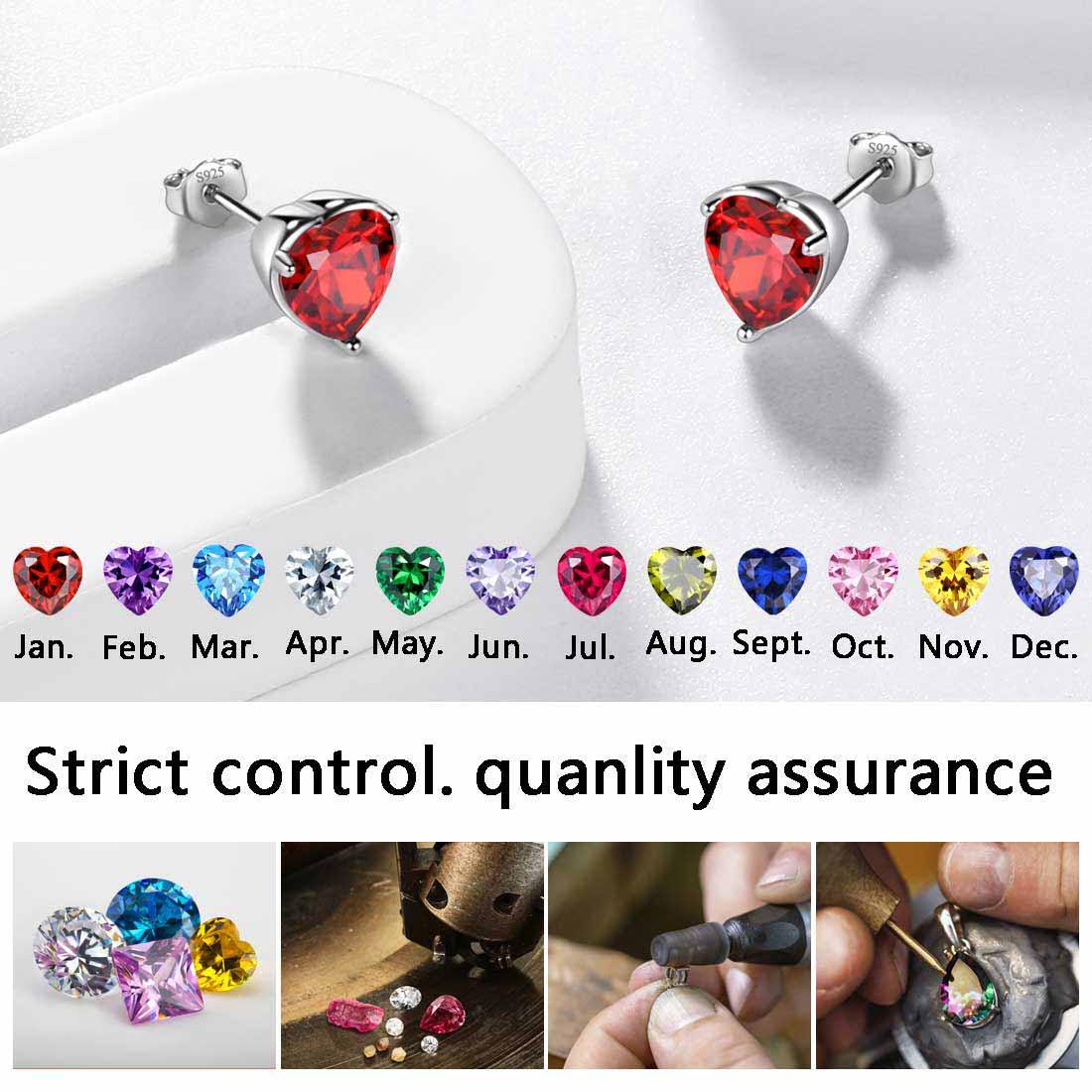Women Hearts Studs Earring 925 Sterling Silver Aurora Tears Jewelry Women Hearts Studs Earring 925 Sterling Silver Aurora Tears Jewelry