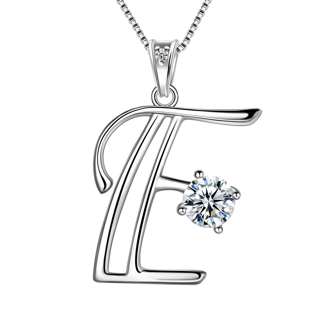 Women Letter E Initial Necklaces Sterling Silver - Necklaces - Aurora Tears Jewelry Women Letter E Initial Necklaces Sterling Silver - Necklaces - Aurora Tears Jewelry