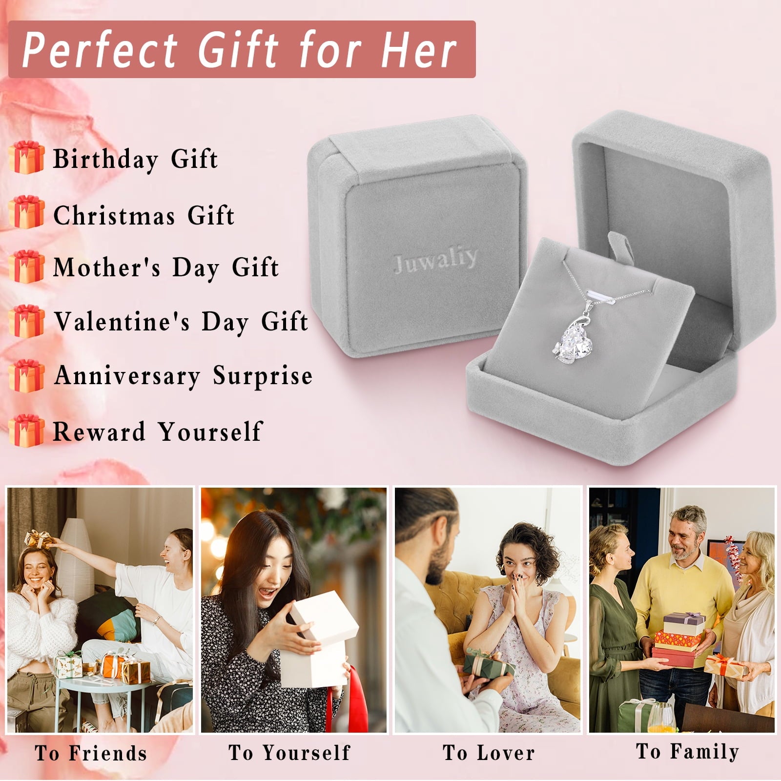 April Birthstone Heart Necklace Butterfly Pendant Diamond 925 Sterling Silver Bridal Jewelry Women Mother Birthday Valentine's Day Gift - Aurora Tears