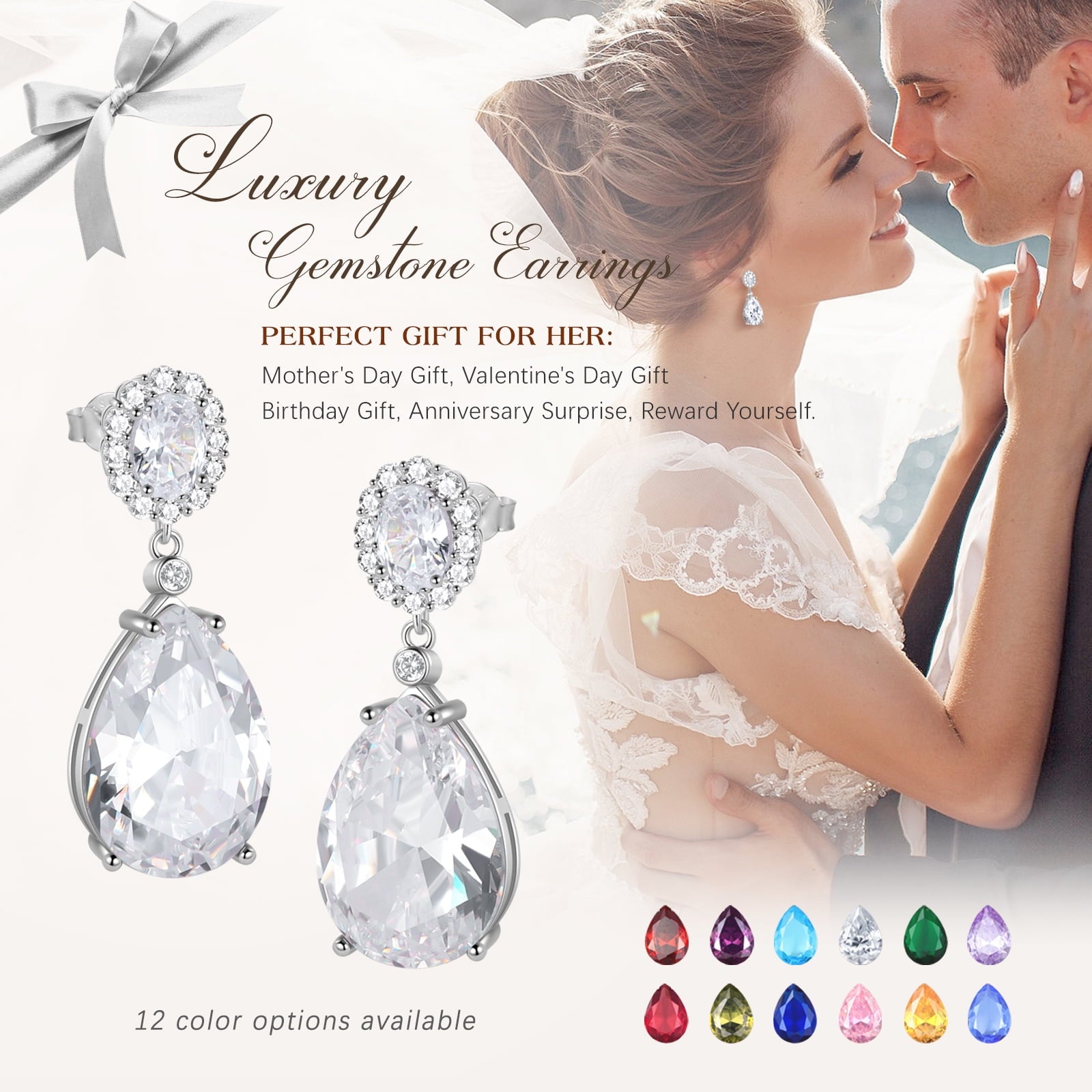 10Ct Women Earrings Dangling Teardrop 925 Sterling Silver August Birthstone Earrings Peridot Jewelry Birthday Xmas Mother's Day Gift - Aurora Tears