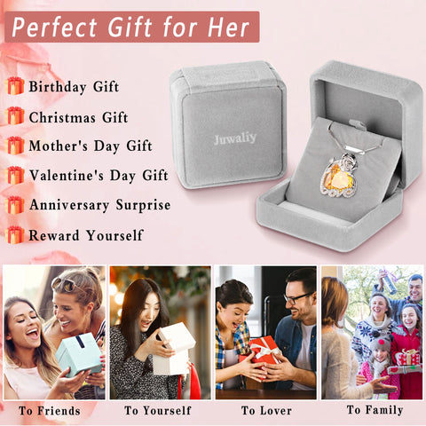 15MM Rose Heart Women Necklace May Birthstone 925 Sterling Silver Flower Love Pendant Green Emerald Jewelry Christmas Birthday Mothers Day Gift for Wife - Aurora Tears