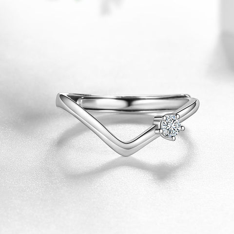 3MM Moissanite Ring Diamond Fine Jewelry Women Girls 925 Sterling Silver