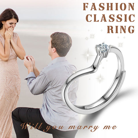 3MM Moissanite Ring Diamond Fine Jewelry Women Girls 925 Sterling Silver