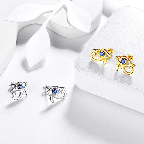 Pendientes de Ojo de Horus del antiguo Egipto, regalo de joyería para hombres y mujeres