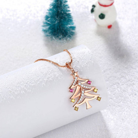 Collane per albero di Natale Ciondoli Gioielli da donna per ragazze Regali di Natale