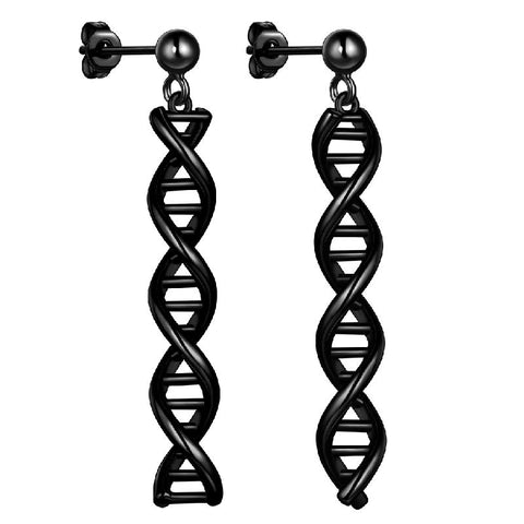 Boucles d'oreilles pendantes Double hélice en spirale infini pour femmes, bijoux Aurora Tears