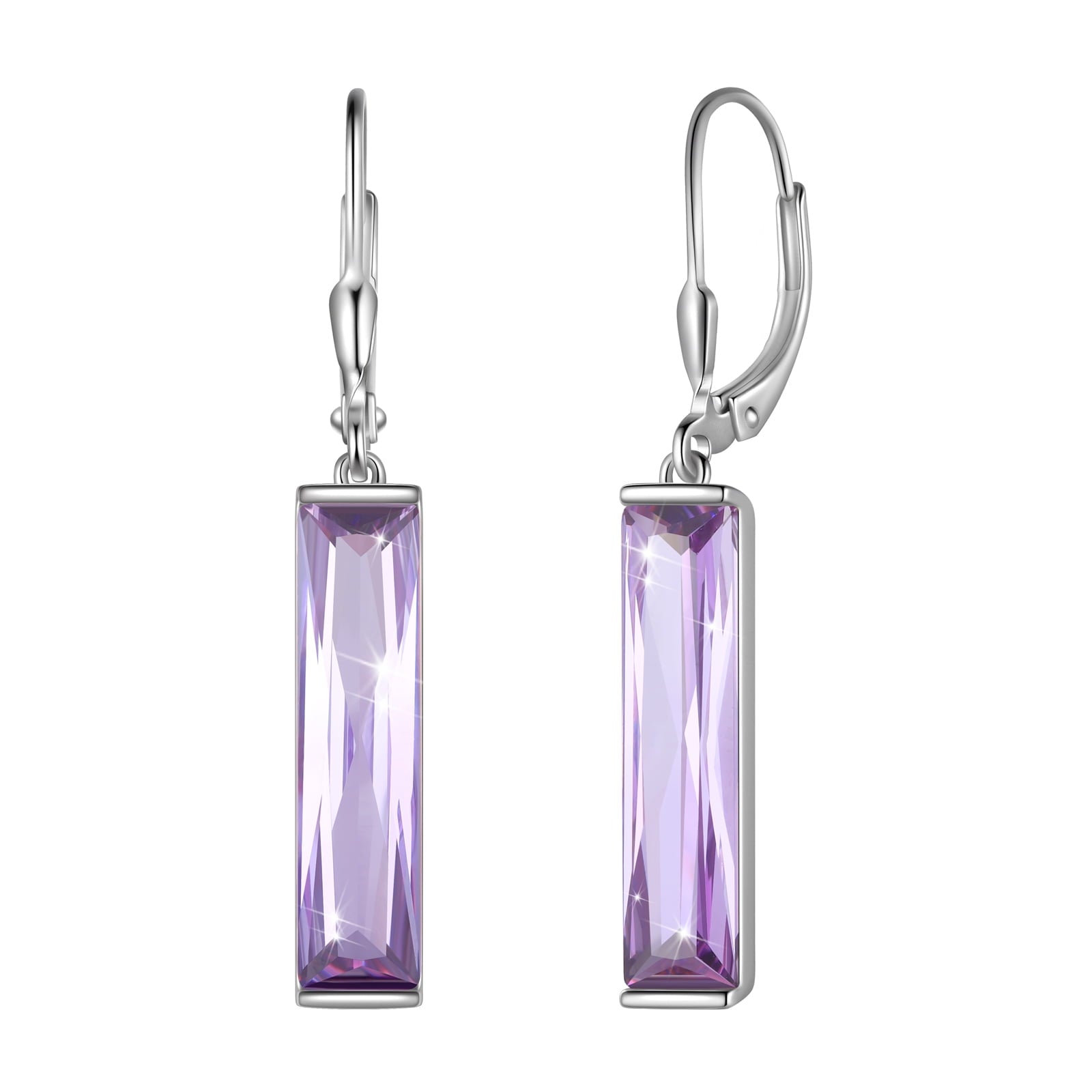 Dangle Women Earrings 925 Sterling Silver June Birthstone Earring Hoop Leverback Alexandrite Jewelry Christmas Birthday Mother's Day Gift Idea - Aurora Tears