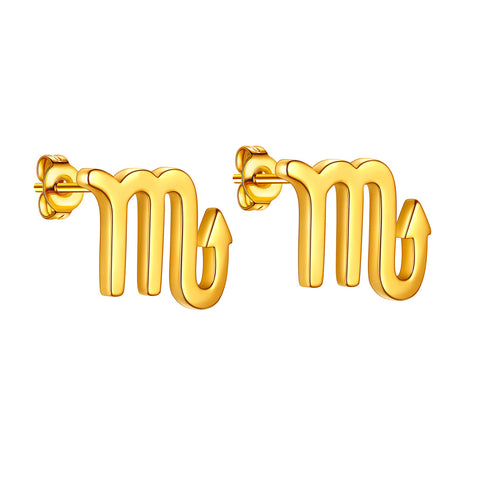 Cancer Stud Earrings Women Girls Constellation Astrology Horoscope Zodiac Jewelry Birthday Gift