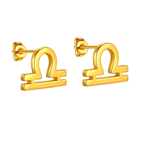 Pendientes Libra para mujer y niña, constelación, astrología, horóscopo, joyería del zodiaco, regalo de cumpleaños