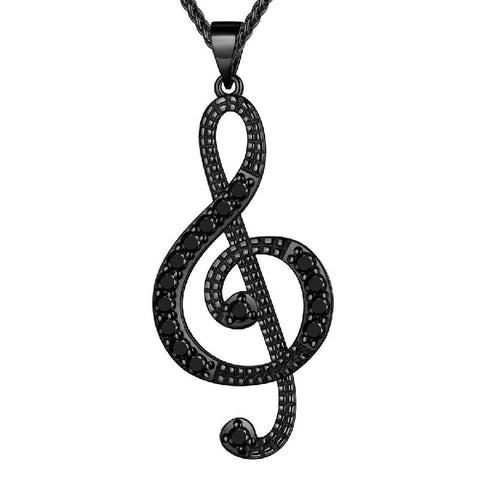 Collana da donna con note musicali, chiave di violino, gioielli musicali, regali per ragazze amanti della musica