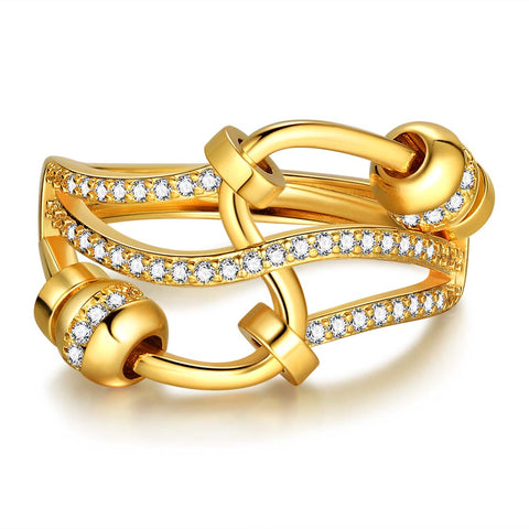 Anillo antiansiedad con cuentas Spinner Fidget Ring Joyería de mujer