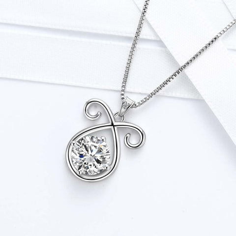 Aries Zodiac Necklace April Birthstone Pendant Women Girls Jewelry Birthday Gift Women Girls Jewelry Birthday Gift