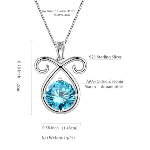 Collana zodiacale Ariete Collana con pietra portafortuna di marzo, gioielli da donna, regalo di compleanno, gioielli da donna, regalo di compleanno