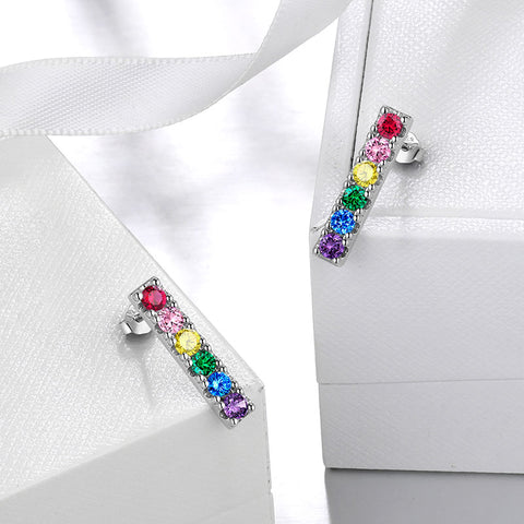 LGBT Earrings Stud Lesbian Gay Pride Rainbow Jewelry for Men Women