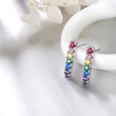 LGBT Earrings Stud Lesbian Gay Pride Rainbow Jewelry for Men Women