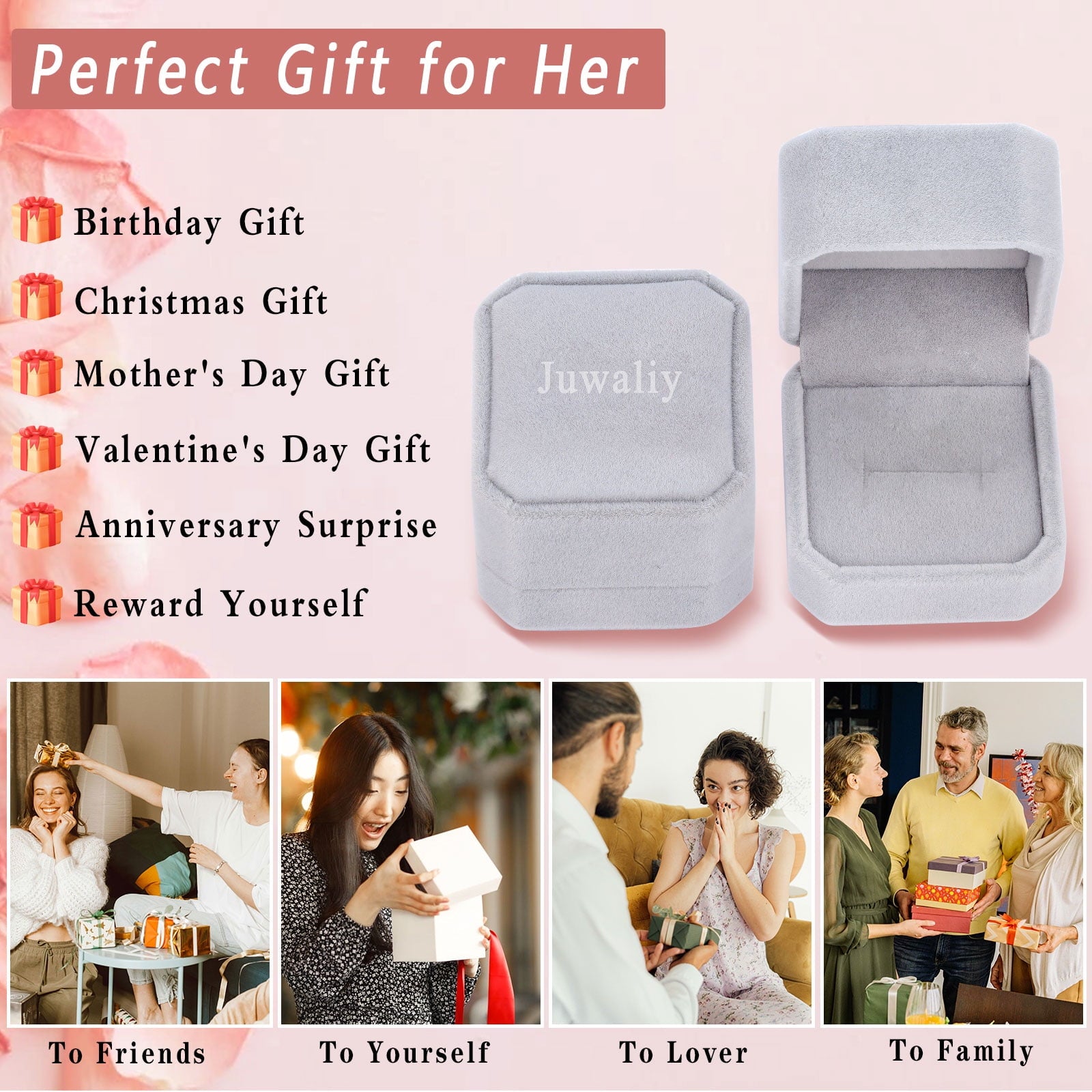 9Ct Women Heart Ring 925 Sterling Silver Butterfly March Birthstone Aquamarine Blue Solitaire Ring Jewelry Birthday Gift for Mother - Aurora Tears