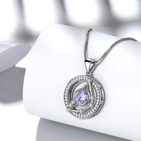 Collana zodiacale Capricorno Collana con ciondolo in pietra portafortuna di Alessandrite Gioielli per donne e ragazze Regalo di compleanno