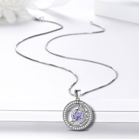 Collana zodiacale Capricorno Collana con ciondolo in pietra portafortuna di Alessandrite Gioielli per donne e ragazze Regalo di compleanno