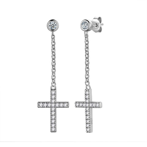 Bracciale con croce e strass in argento 925 | Myriam Bracciale con croce e strass in argento 925 | Myriam