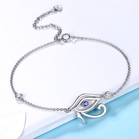 Pulsera Ojo de Horus Joyería para hombre y mujer Plata de ley 925